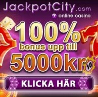 Kasino bonus på upp till 5000kr hos JackpotCity