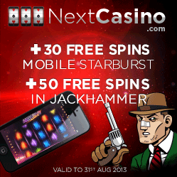 Casino bonus, no deposit bonus och free spins hos nya NextCasino!